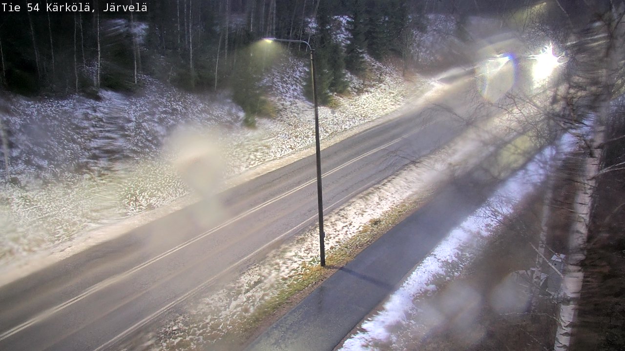 Weather Camera Image Väg 54 Kärkölä, Järvelä, Kärkölä, Päijät-Häme