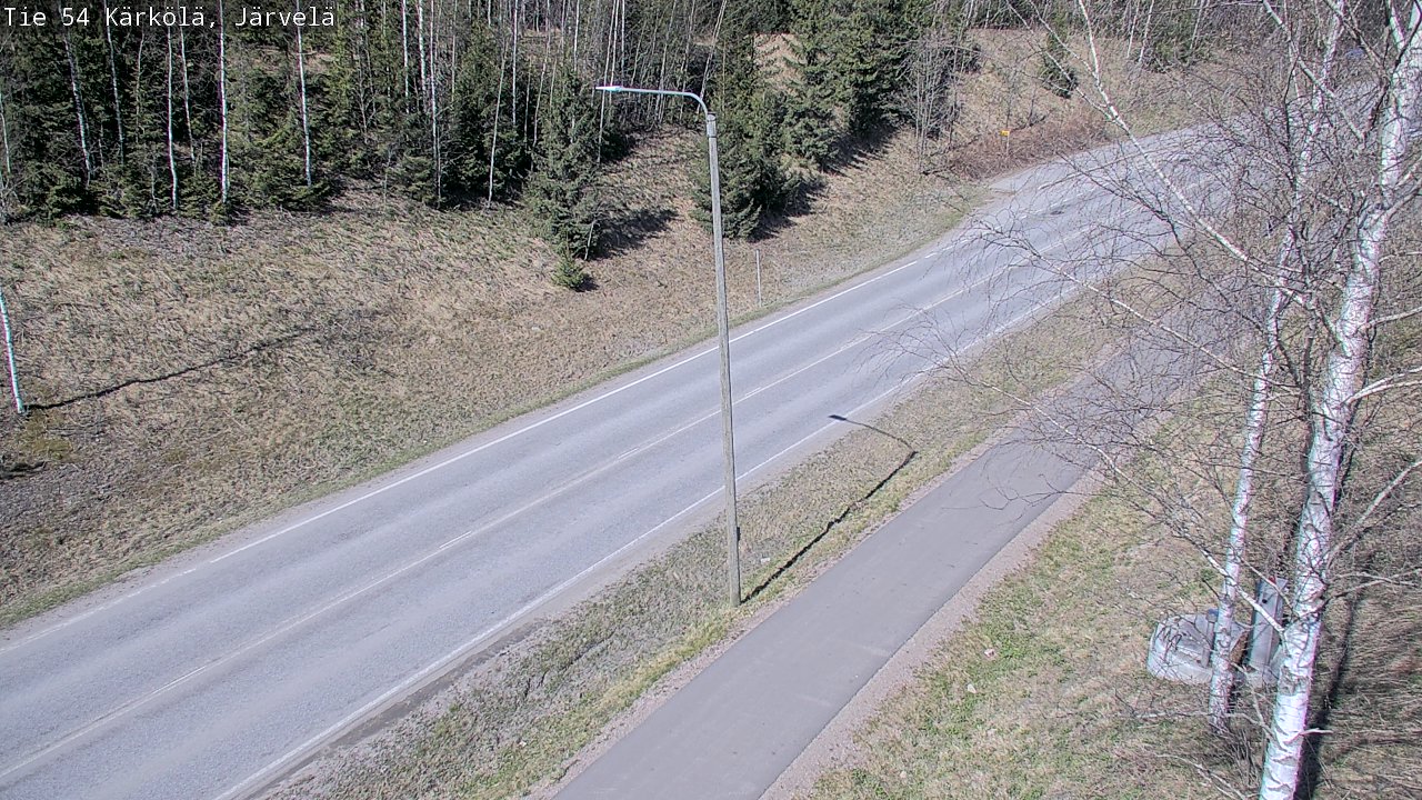 Weather Camera Image Väg 54 Kärkölä, Järvelä, Kärkölä, Päijät-Häme