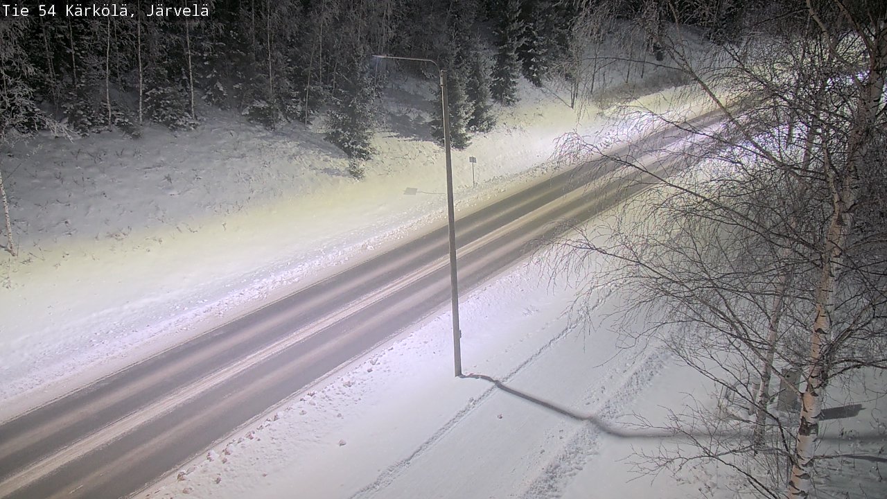 Weather Camera Image Väg 54 Kärkölä, Järvelä, Kärkölä, Päijät-Häme