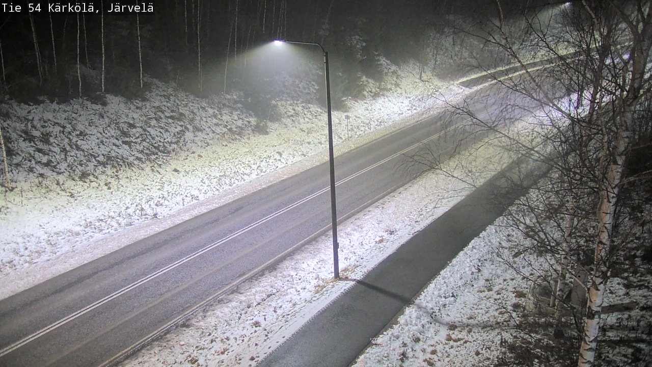 Weather Camera Image Väg 54 Kärkölä, Järvelä, Kärkölä, Päijät-Häme
