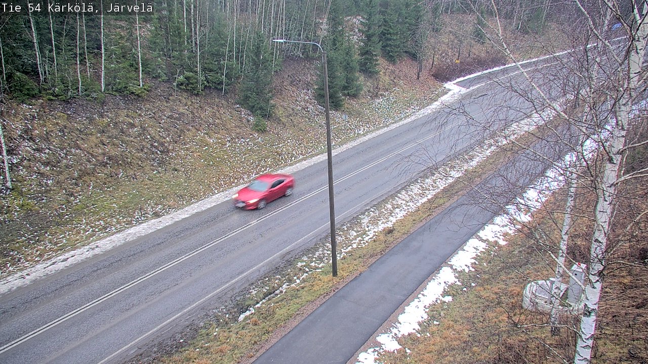 Weather Camera Image Väg 54 Kärkölä, Järvelä, Kärkölä, Päijät-Häme