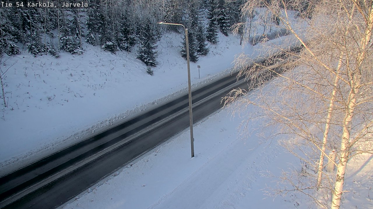 Weather Camera Image Väg 54 Kärkölä, Järvelä, Kärkölä, Päijät-Häme