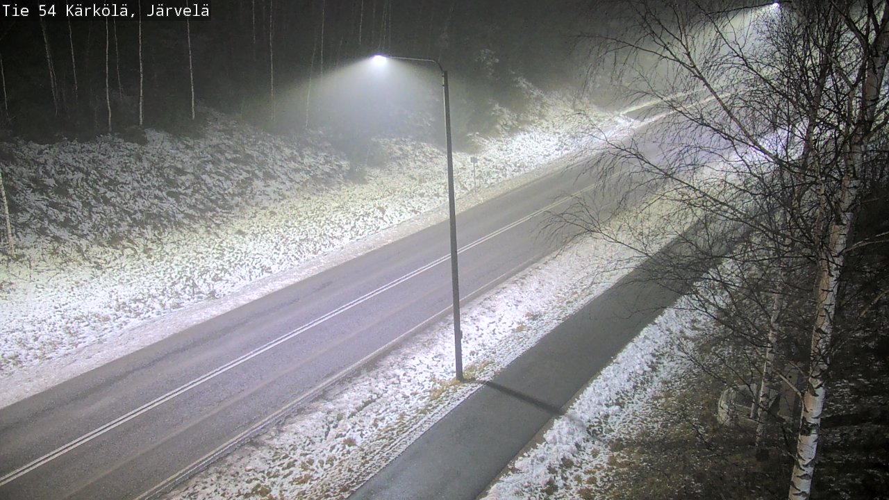 Weather Camera Image Väg 54 Kärkölä, Järvelä, Kärkölä, Päijät-Häme