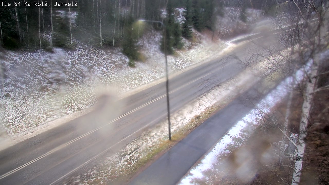 Weather Camera Image Väg 54 Kärkölä, Järvelä, Kärkölä, Päijät-Häme