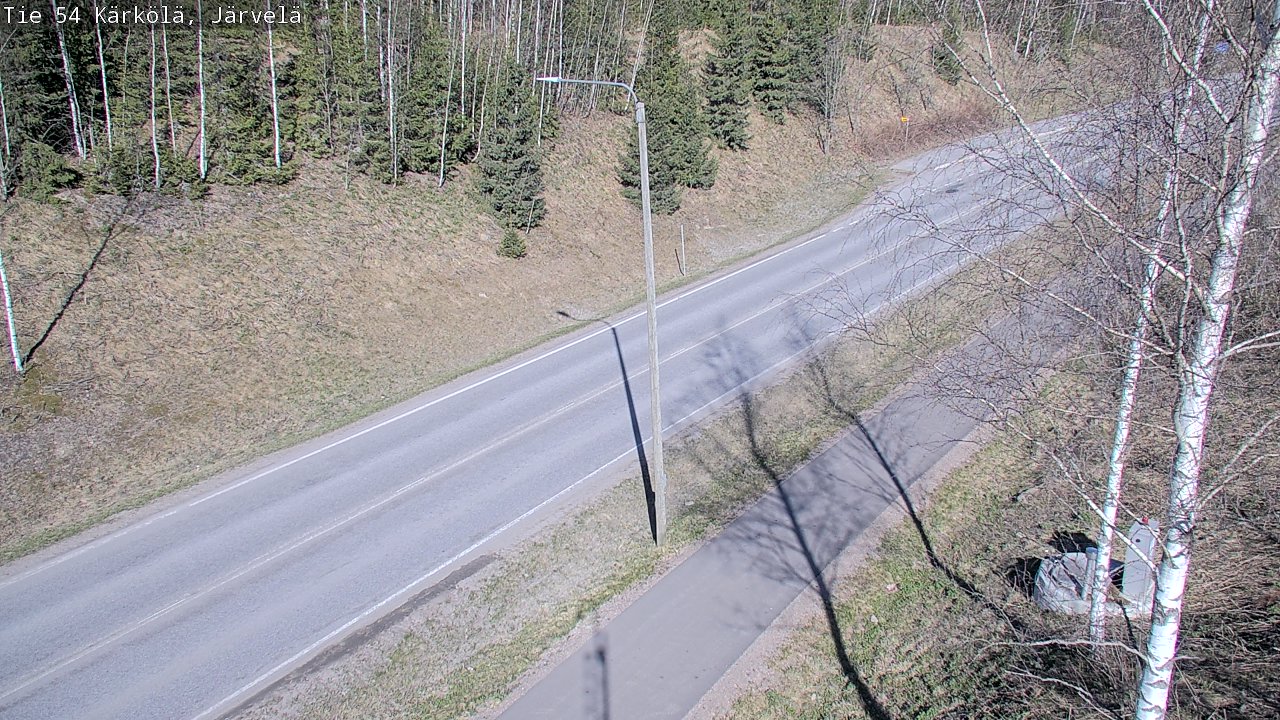Weather Camera Image Väg 54 Kärkölä, Järvelä, Kärkölä, Päijät-Häme