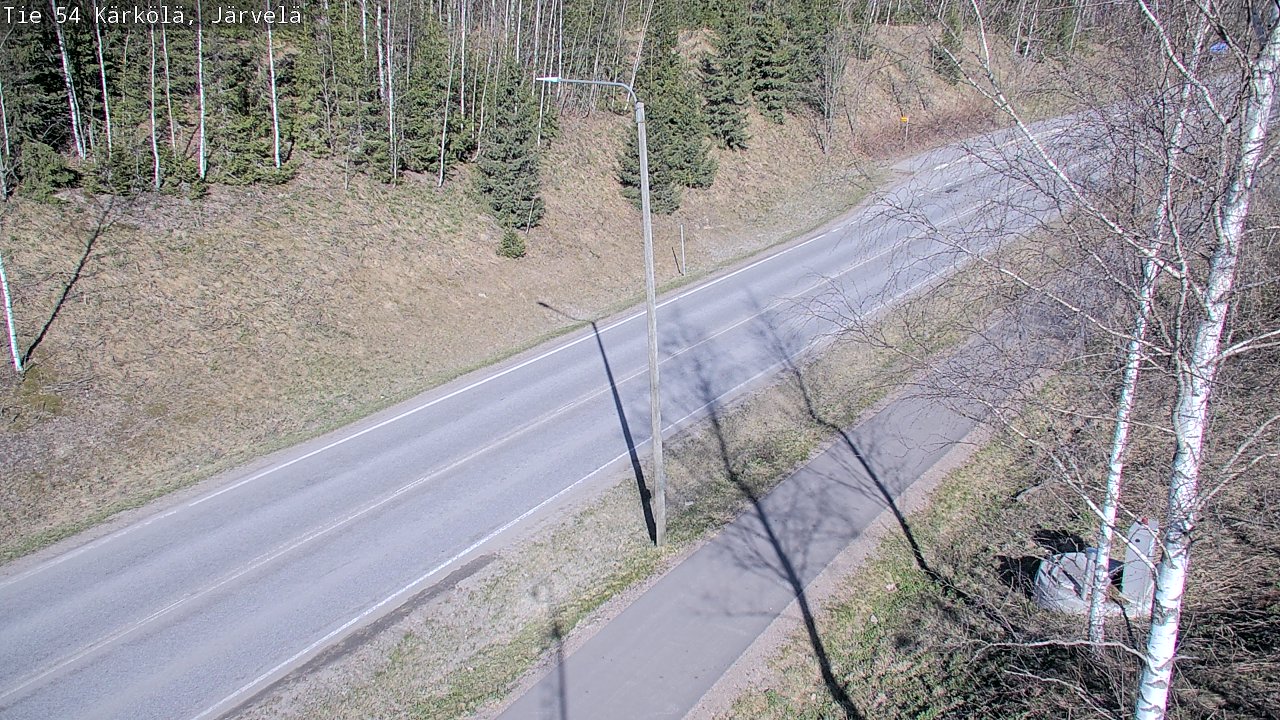 Weather Camera Image Väg 54 Kärkölä, Järvelä, Kärkölä, Päijät-Häme