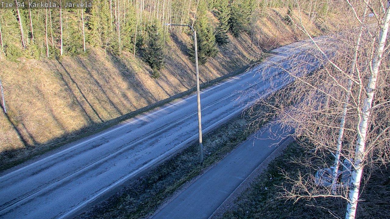 Weather Camera Image Väg 54 Kärkölä, Järvelä, Kärkölä, Päijät-Häme