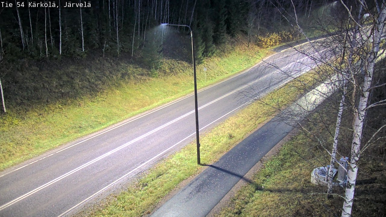 Weather Camera Image Väg 54 Kärkölä, Järvelä, Kärkölä, Päijät-Häme