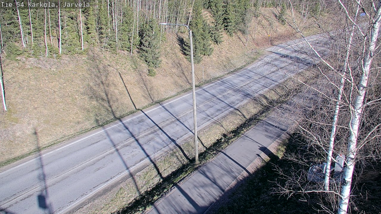 Weather Camera Image Väg 54 Kärkölä, Järvelä, Kärkölä, Päijät-Häme