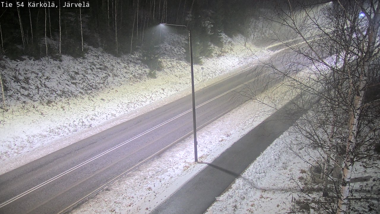 Weather Camera Image Väg 54 Kärkölä, Järvelä, Kärkölä, Päijät-Häme