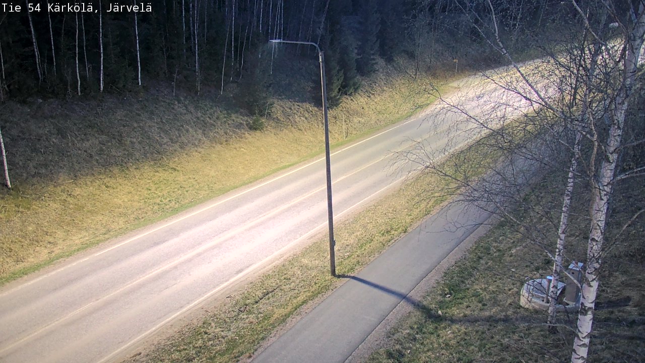 Weather Camera Image Väg 54 Kärkölä, Järvelä, Kärkölä, Päijät-Häme