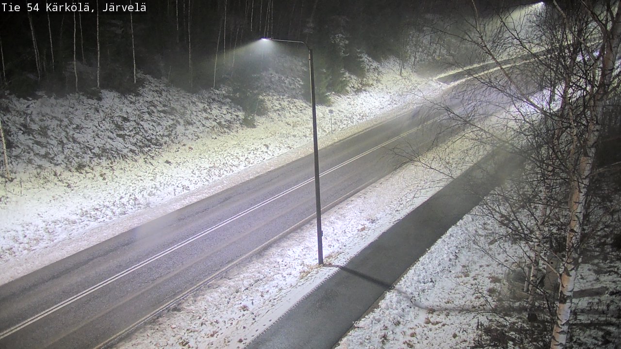 Weather Camera Image Väg 54 Kärkölä, Järvelä, Kärkölä, Päijät-Häme