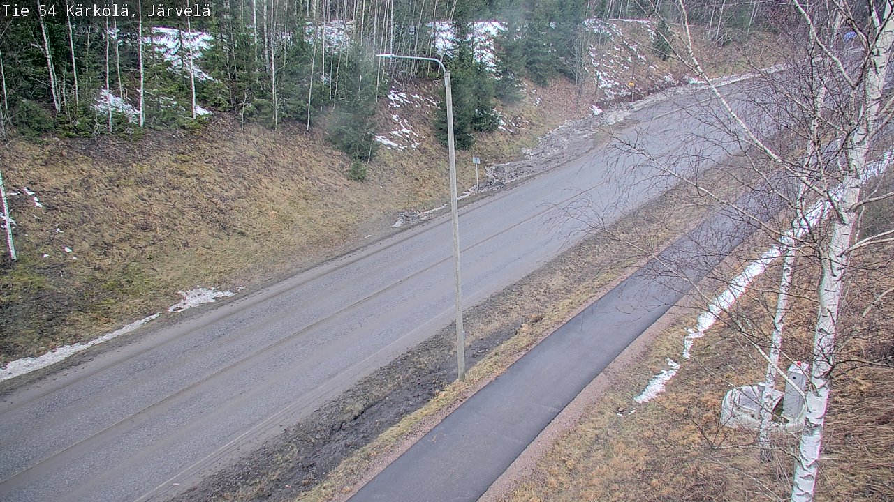 Weather Camera Image Väg 54 Kärkölä, Järvelä, Kärkölä, Päijät-Häme