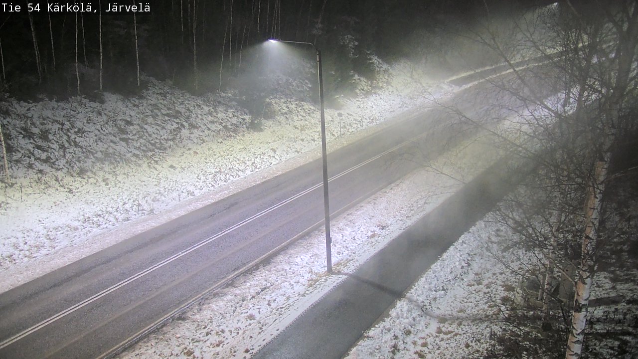 Weather Camera Image Väg 54 Kärkölä, Järvelä, Kärkölä, Päijät-Häme