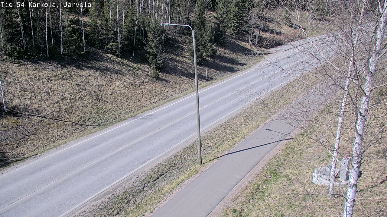 Weather Camera Image Väg 54 Kärkölä, Järvelä, Kärkölä, Päijät-Häme