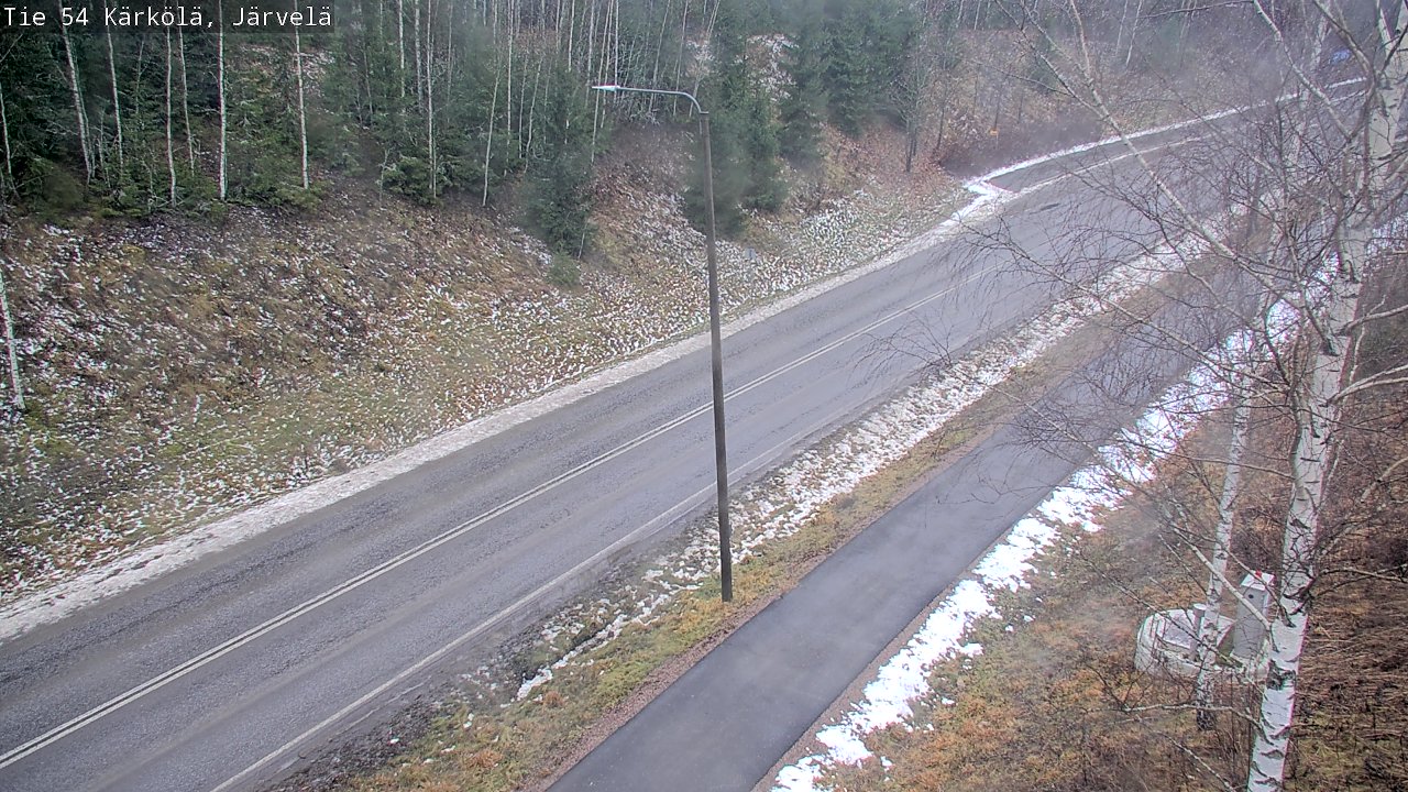 Weather Camera Image Väg 54 Kärkölä, Järvelä, Kärkölä, Päijät-Häme