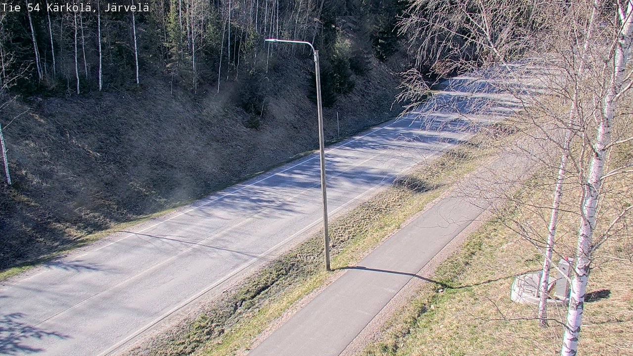 Weather Camera Image Väg 54 Kärkölä, Järvelä, Kärkölä, Päijät-Häme