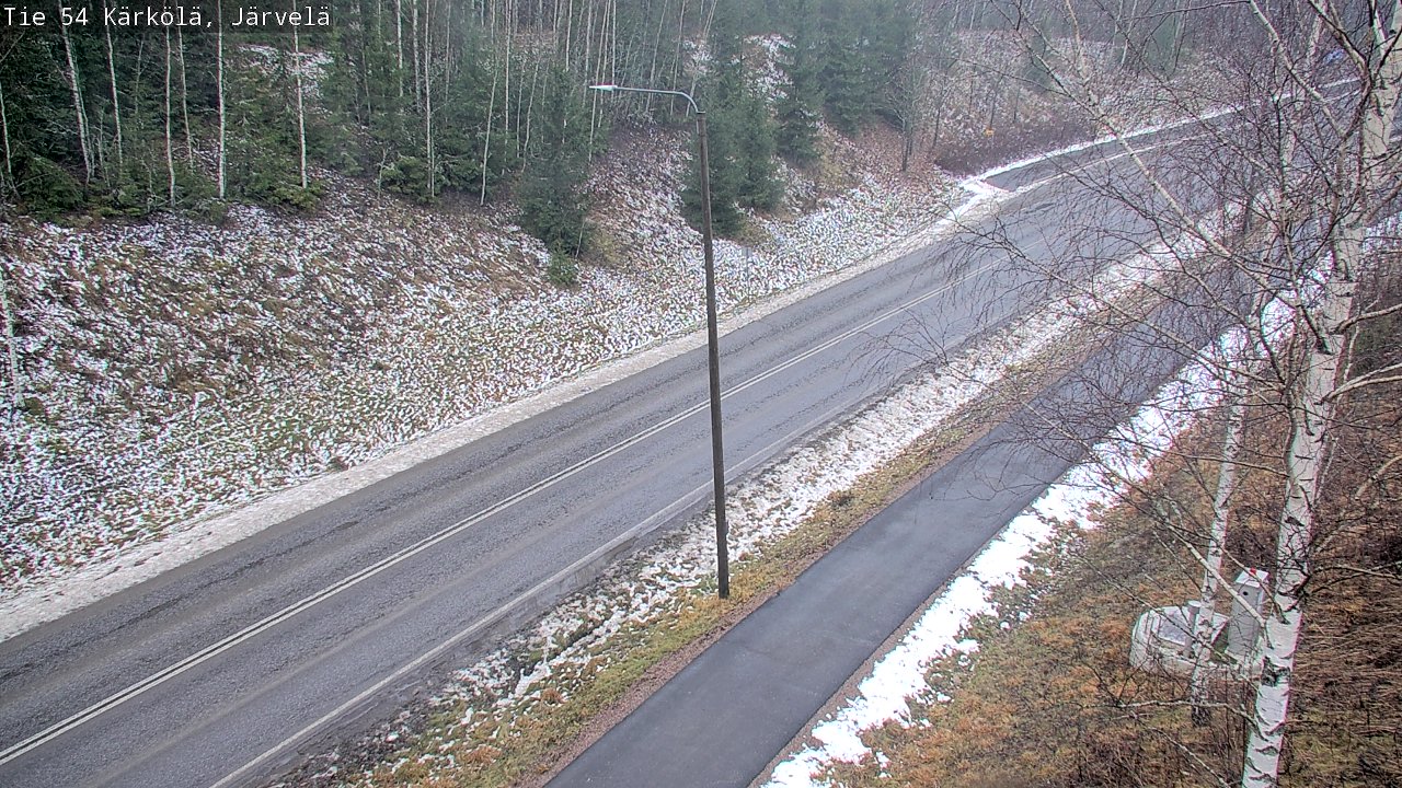 Weather Camera Image Väg 54 Kärkölä, Järvelä, Kärkölä, Päijät-Häme