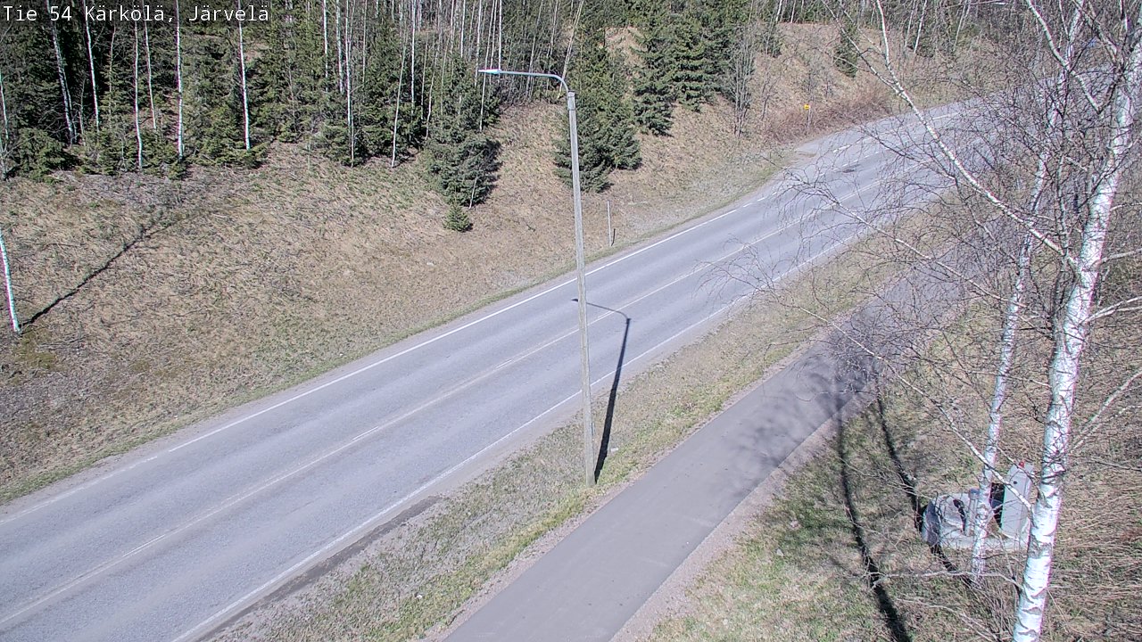 Weather Camera Image Väg 54 Kärkölä, Järvelä, Kärkölä, Päijät-Häme