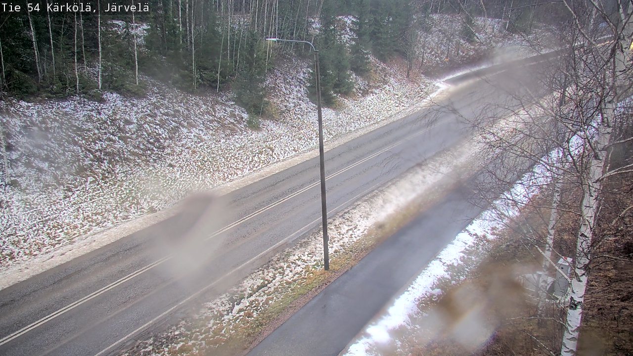 Weather Camera Image Väg 54 Kärkölä, Järvelä, Kärkölä, Päijät-Häme