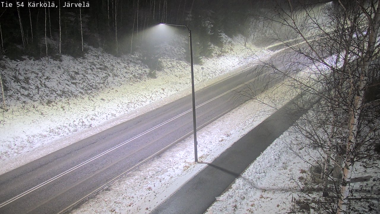 Weather Camera Image Väg 54 Kärkölä, Järvelä, Kärkölä, Päijät-Häme