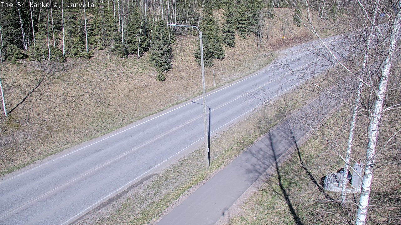 Weather Camera Image Väg 54 Kärkölä, Järvelä, Kärkölä, Päijät-Häme
