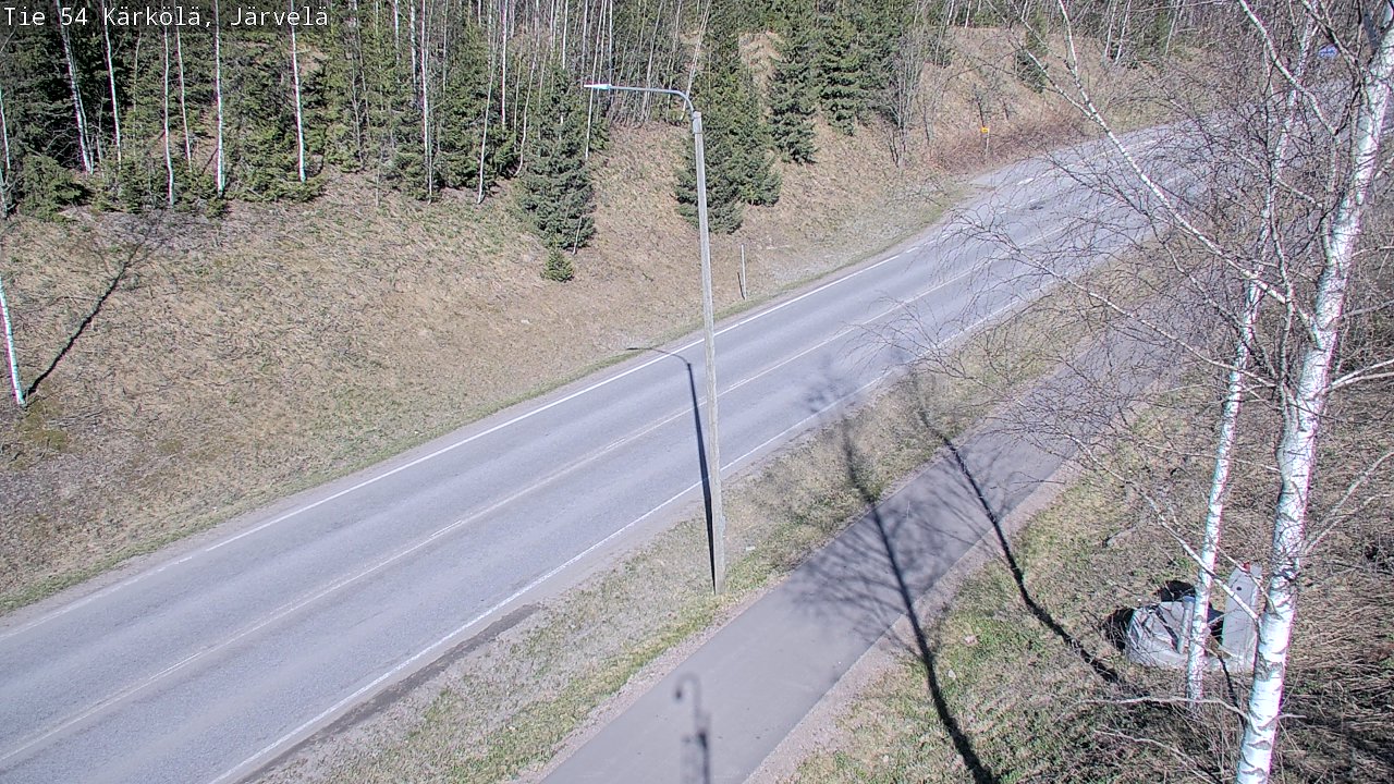 Weather Camera Image Väg 54 Kärkölä, Järvelä, Kärkölä, Päijät-Häme