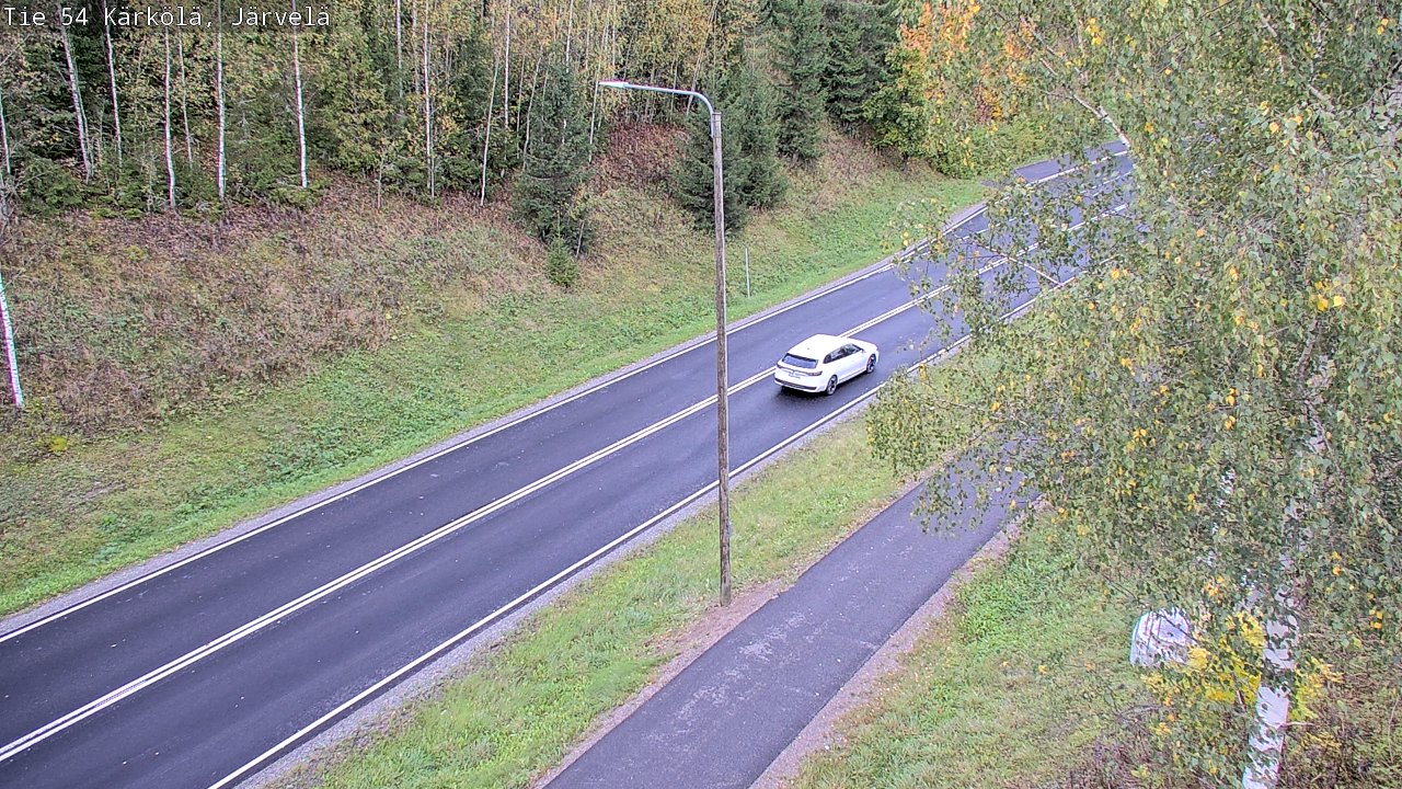 Weather Camera Image Väg 54 Kärkölä, Järvelä, Kärkölä, Päijät-Häme