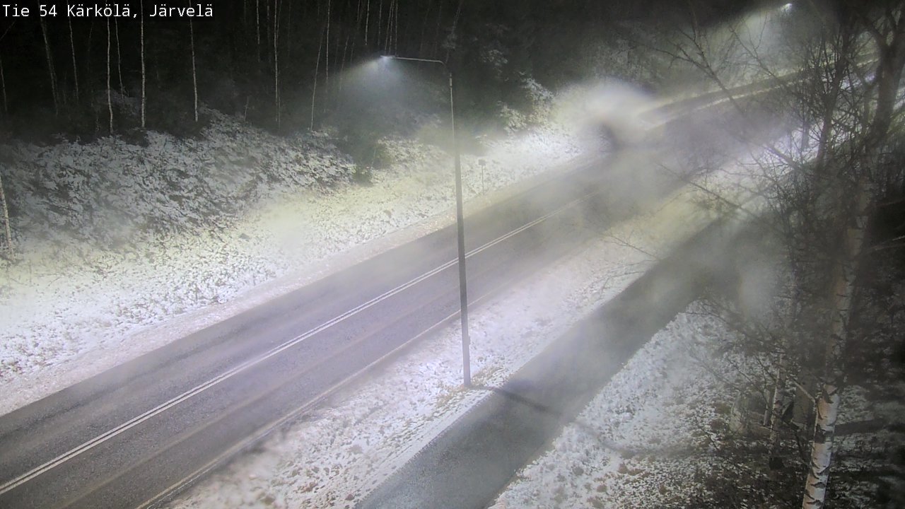 Weather Camera Image Väg 54 Kärkölä, Järvelä, Kärkölä, Päijät-Häme