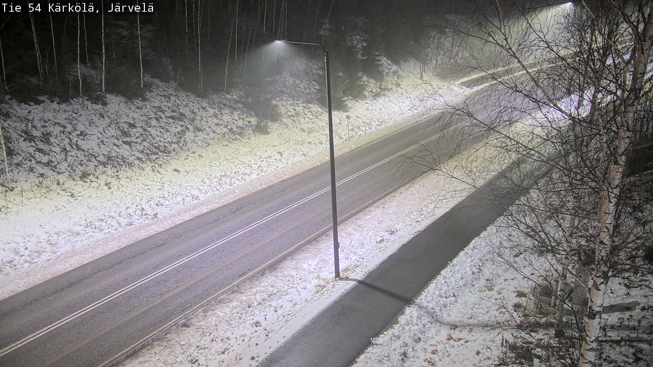 Weather Camera Image Väg 54 Kärkölä, Järvelä, Kärkölä, Päijät-Häme