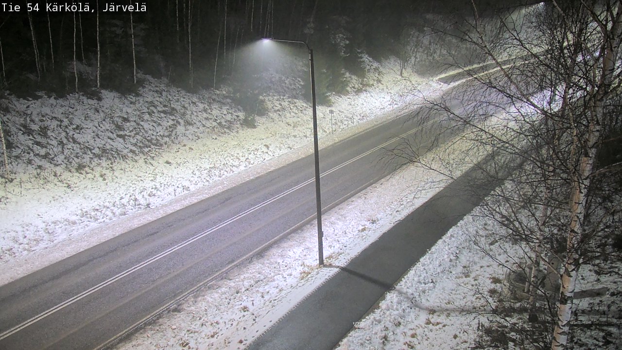Weather Camera Image Väg 54 Kärkölä, Järvelä, Kärkölä, Päijät-Häme