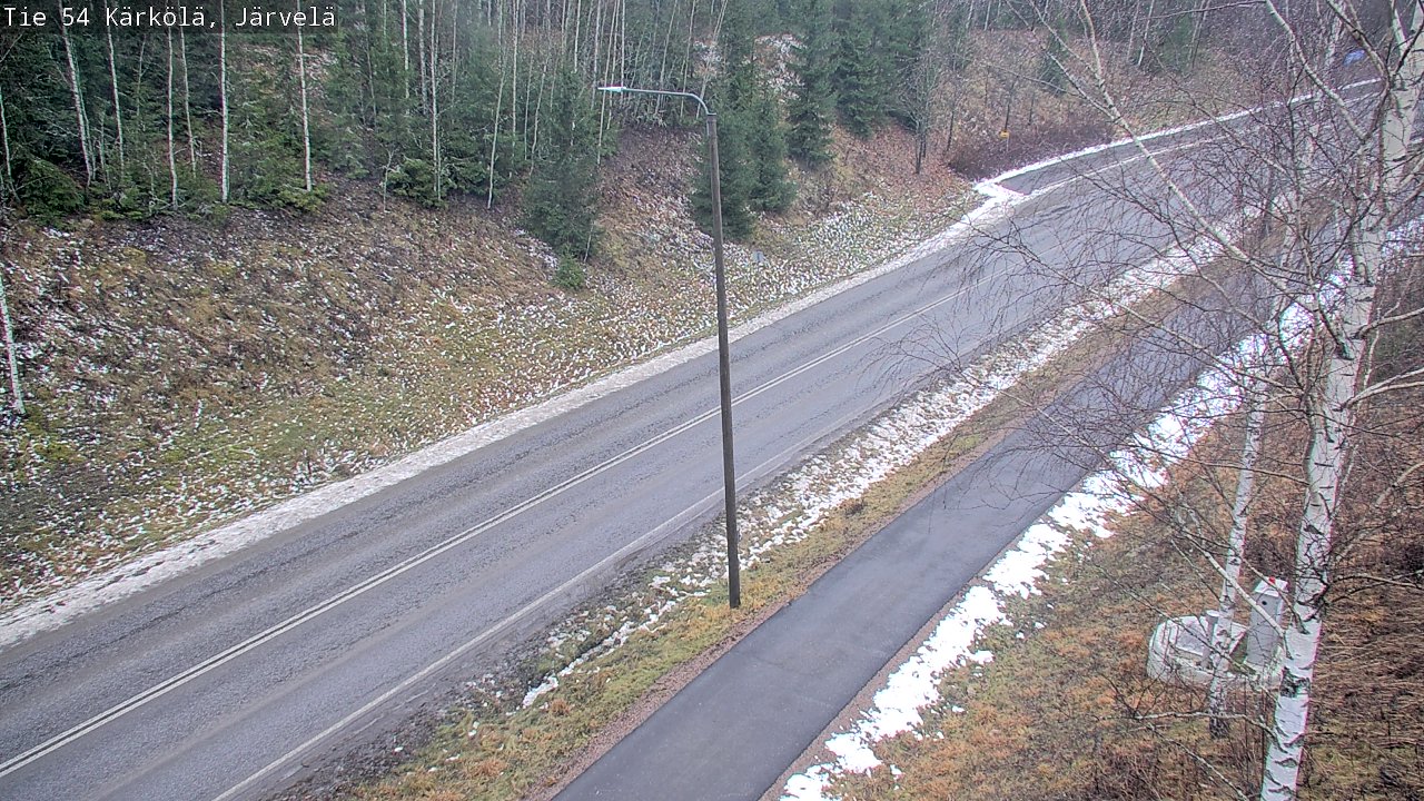 Weather Camera Image Väg 54 Kärkölä, Järvelä, Kärkölä, Päijät-Häme