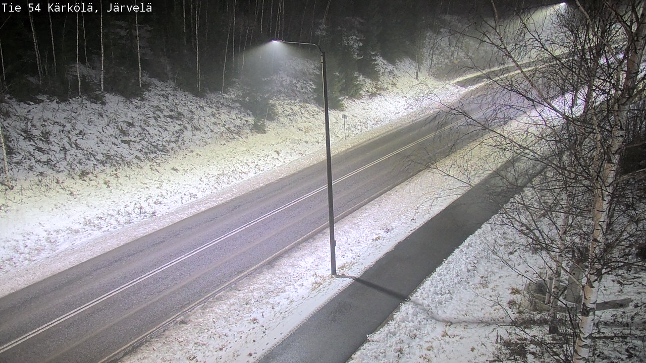 Weather Camera Image Väg 54 Kärkölä, Järvelä, Kärkölä, Päijät-Häme