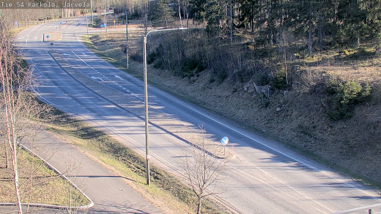 Weather Camera Image Väg 54 Kärkölä, Järvelä, Kärkölä, Päijät-Häme