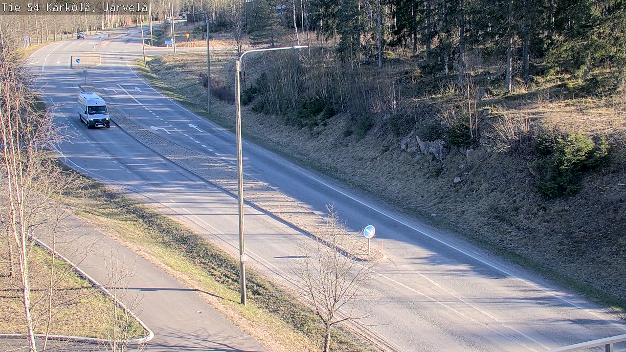 Weather Camera Image Väg 54 Kärkölä, Järvelä, Kärkölä, Päijät-Häme