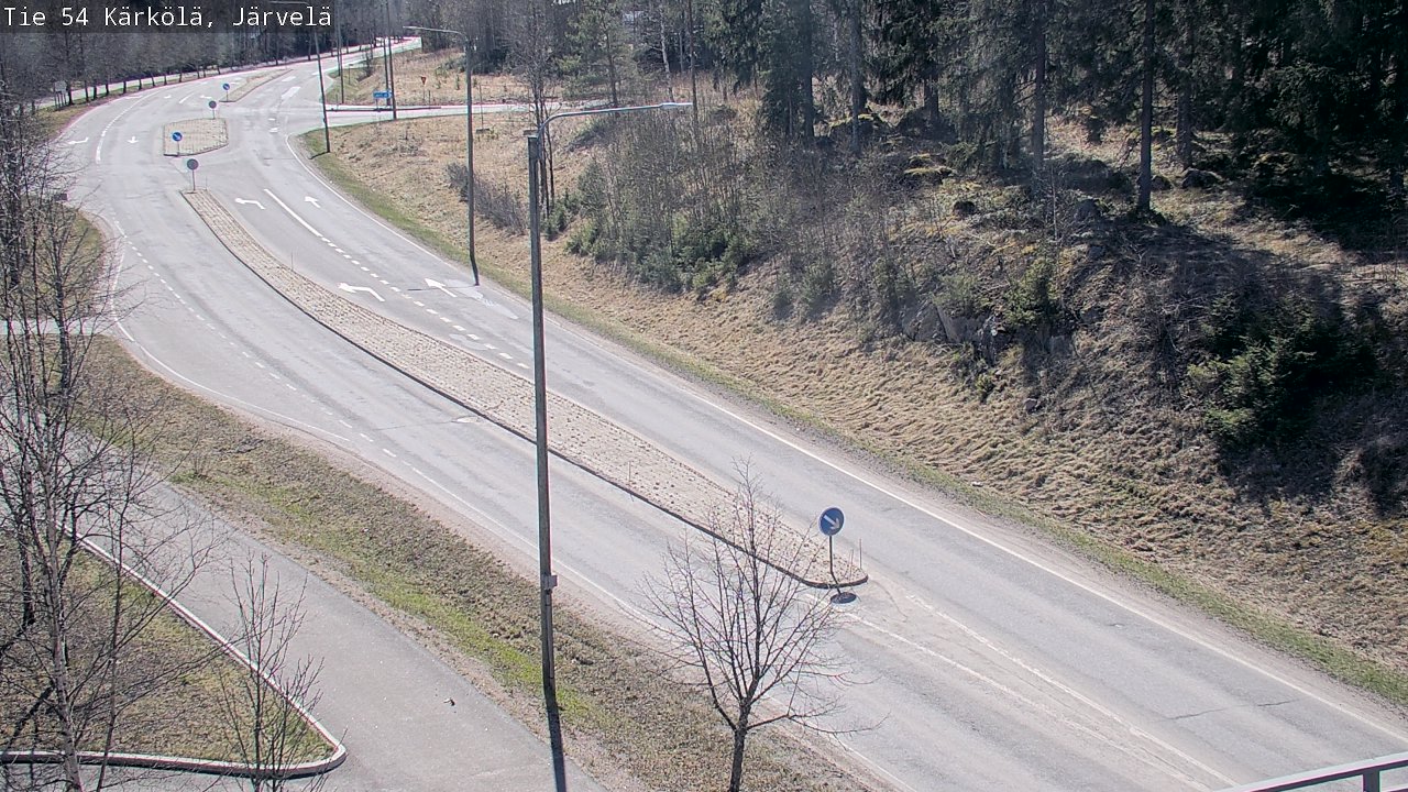 Weather Camera Image Väg 54 Kärkölä, Järvelä, Kärkölä, Päijät-Häme