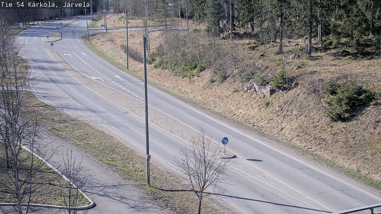 Weather Camera Image Väg 54 Kärkölä, Järvelä, Kärkölä, Päijät-Häme