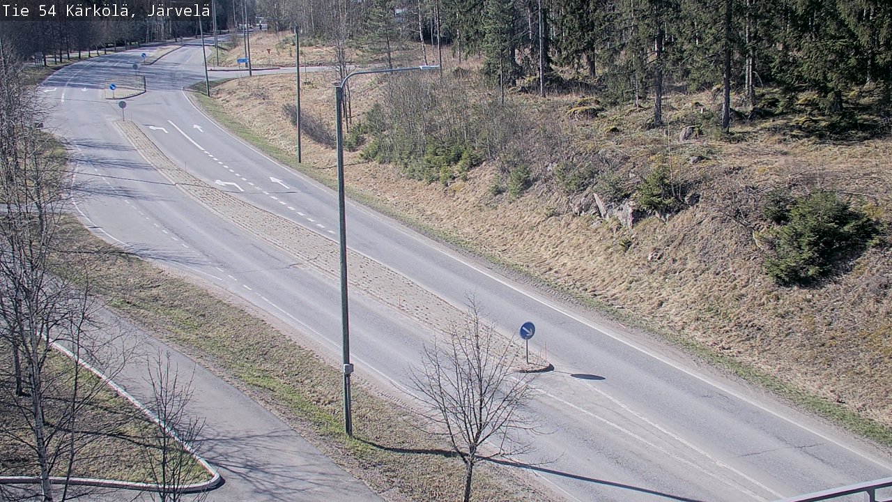 Weather Camera Image Väg 54 Kärkölä, Järvelä, Kärkölä, Päijät-Häme