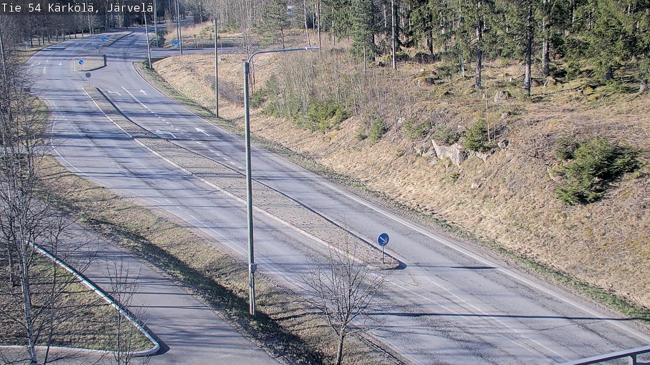 Weather Camera Image Väg 54 Kärkölä, Järvelä, Kärkölä, Päijät-Häme