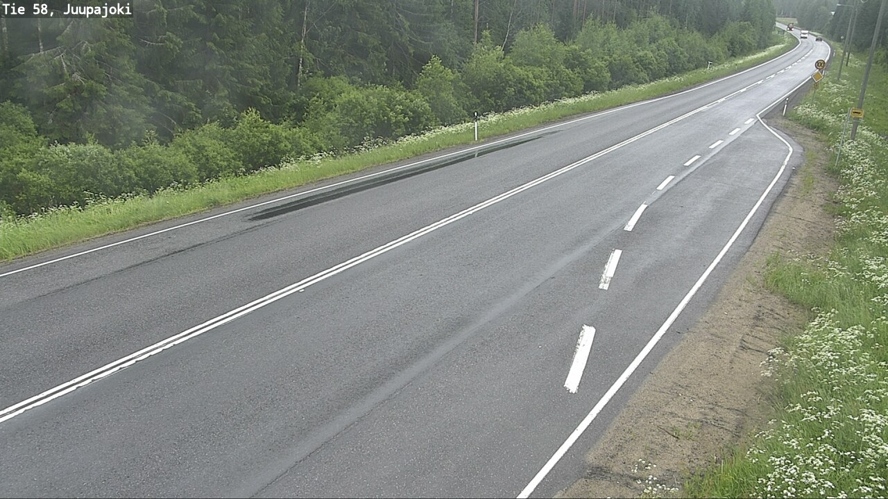 Weather Camera Image Väg 58 Juupajoki, Juupajoki, Pirkanmaa