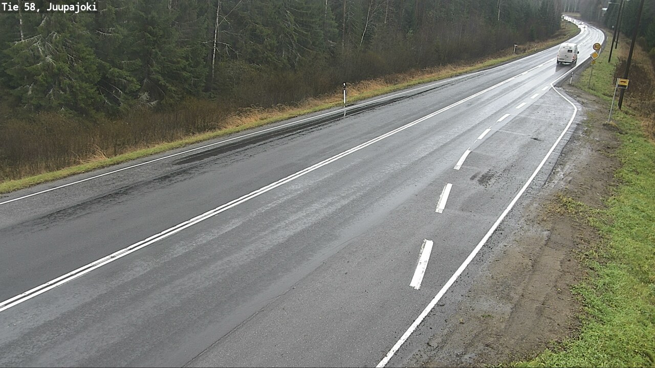 Weather Camera Image Väg 58 Juupajoki, Juupajoki, Pirkanmaa