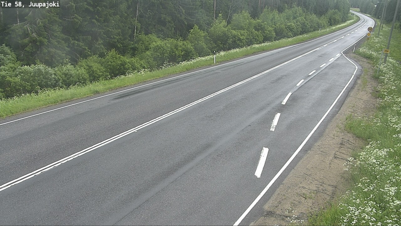 Weather Camera Image Väg 58 Juupajoki, Juupajoki, Pirkanmaa
