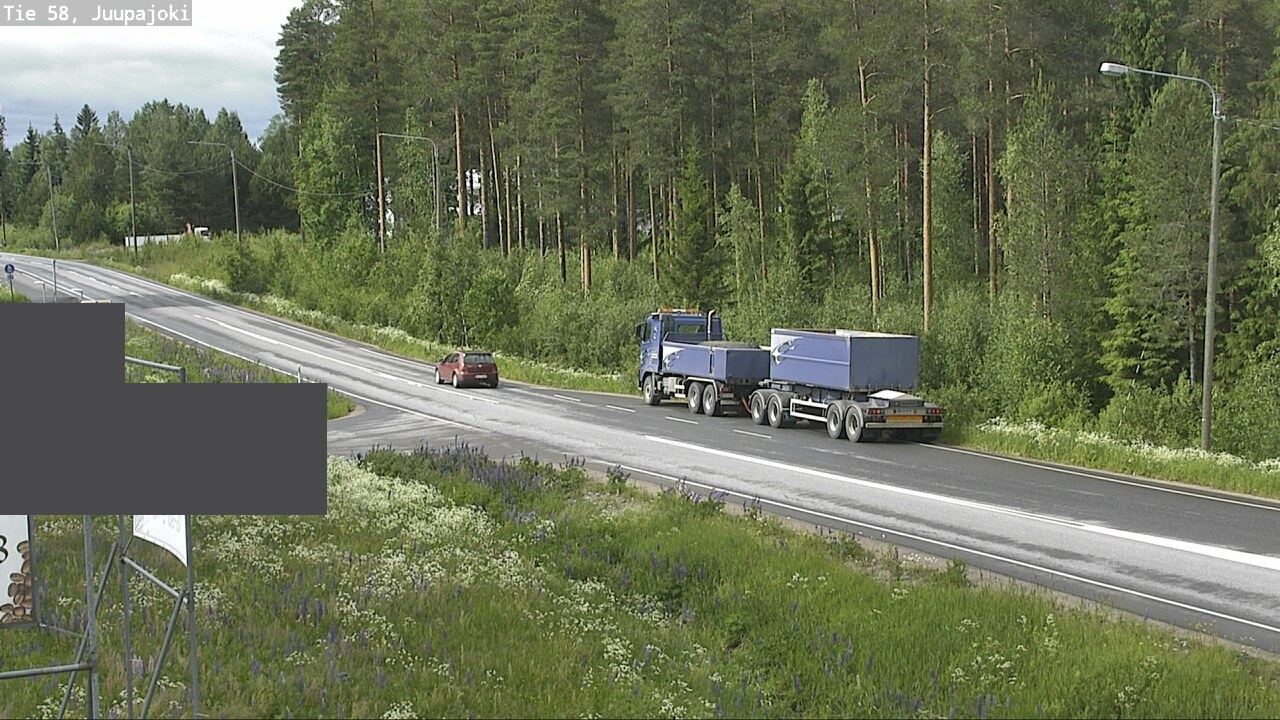 Weather Camera Image Väg 58 Juupajoki, Juupajoki, Pirkanmaa