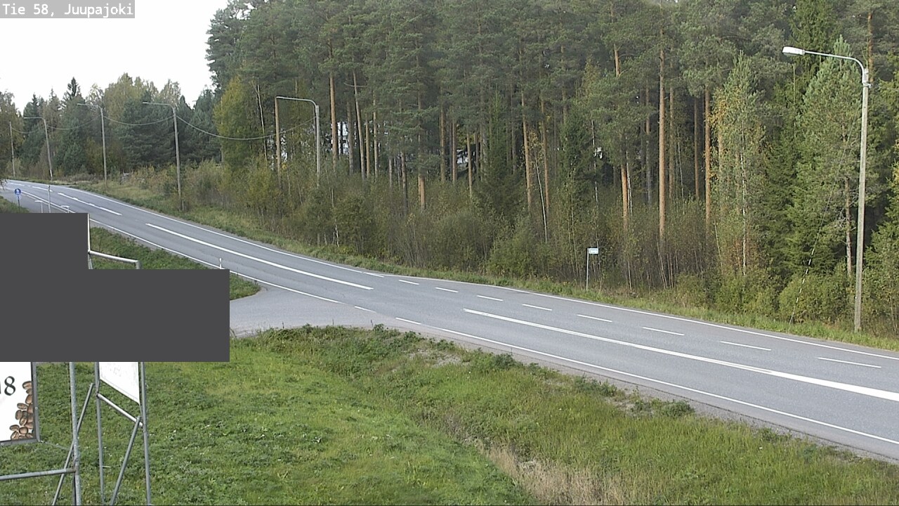 Weather Camera Image Väg 58 Juupajoki, Juupajoki, Pirkanmaa