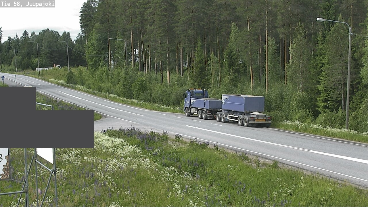 Weather Camera Image Väg 58 Juupajoki, Juupajoki, Pirkanmaa