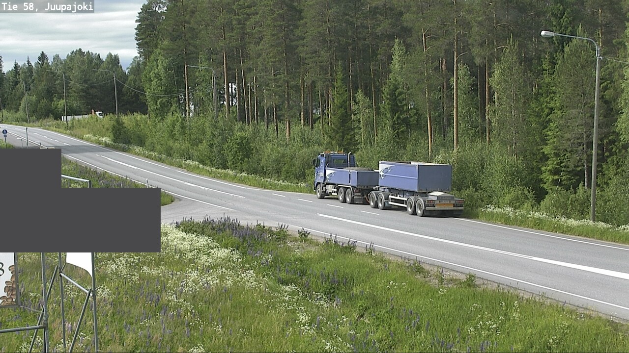 Weather Camera Image Väg 58 Juupajoki, Juupajoki, Pirkanmaa