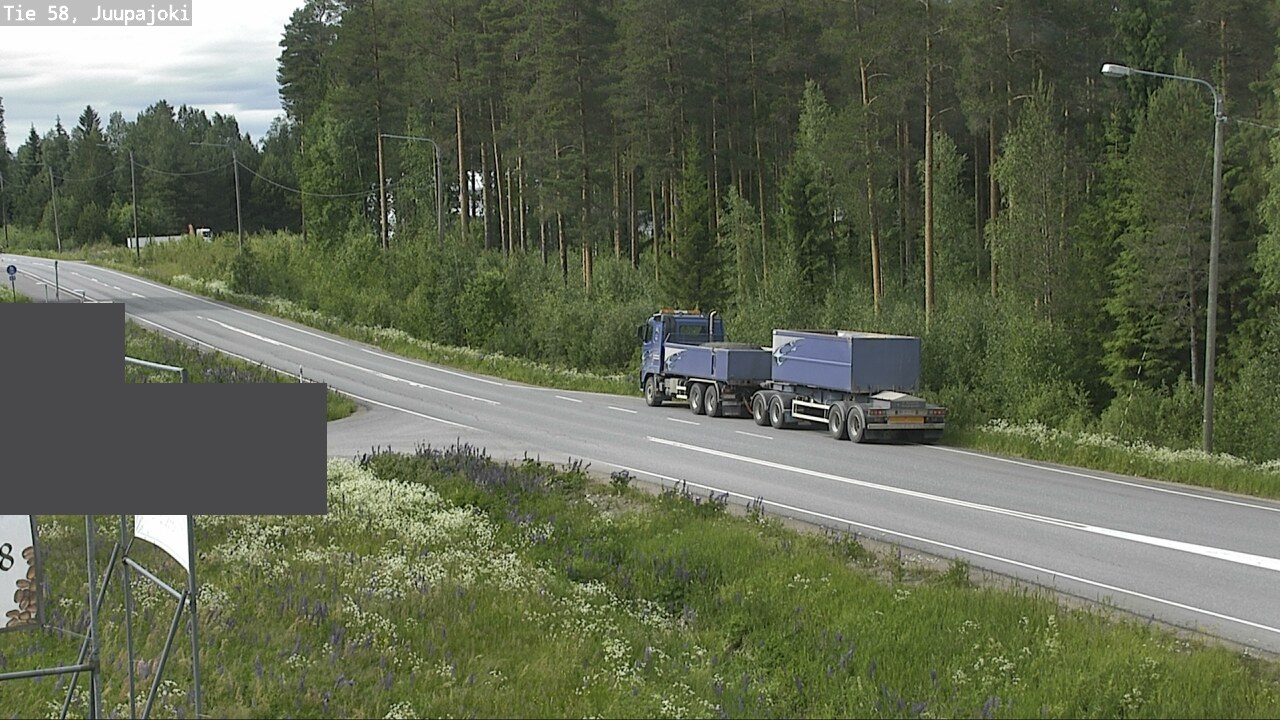 Weather Camera Image Väg 58 Juupajoki, Juupajoki, Pirkanmaa