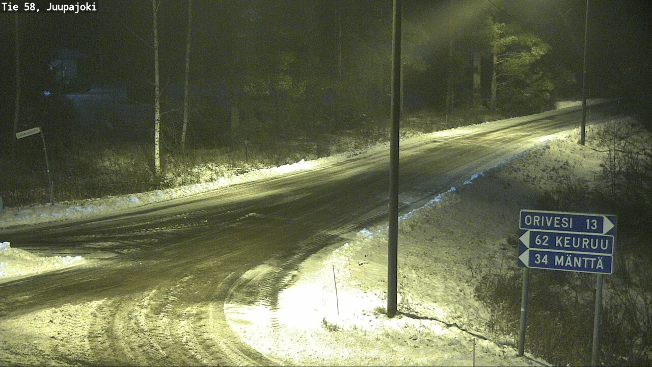 Weather Camera Image Road 58 Juupajoki, Juupajoki, Pirkanmaa