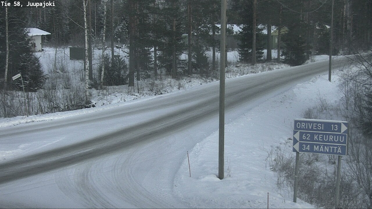 Weather Camera Image Road 58 Juupajoki, Juupajoki, Pirkanmaa
