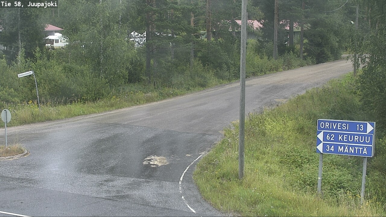 Weather Camera Image Väg 58 Juupajoki, Juupajoki, Pirkanmaa
